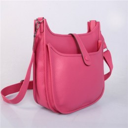 Hermes Evelyne GM W32cm Bag Peach Pink
